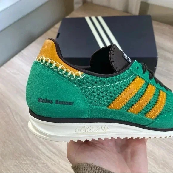 New Adidas Wales Bonner SL72 Sneaker Shoes Knit Green Womens Size 7 - Picture 10 of 16
